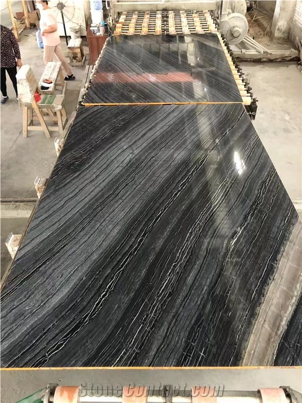 Ancient Wood Grain Marble Slabs For Bathroom And Wall