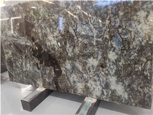 Blue Emerald Granite Dark Floor And Wall Slab
