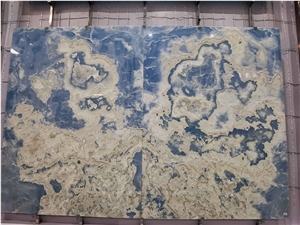 Blue Onyx Translucent Slabs For Wall Tiles