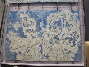 Blue Onyx Translucent Slabs For Wall Tiles