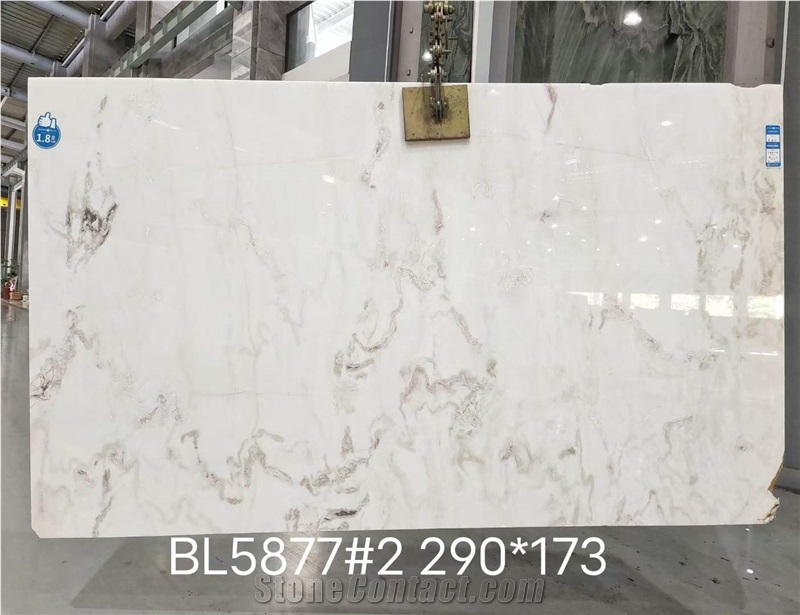 Caribbean Island Marble Slabs, Oyster White Marble