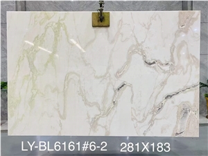 Caribbean Island Marble Slabs, Oyster White Marble