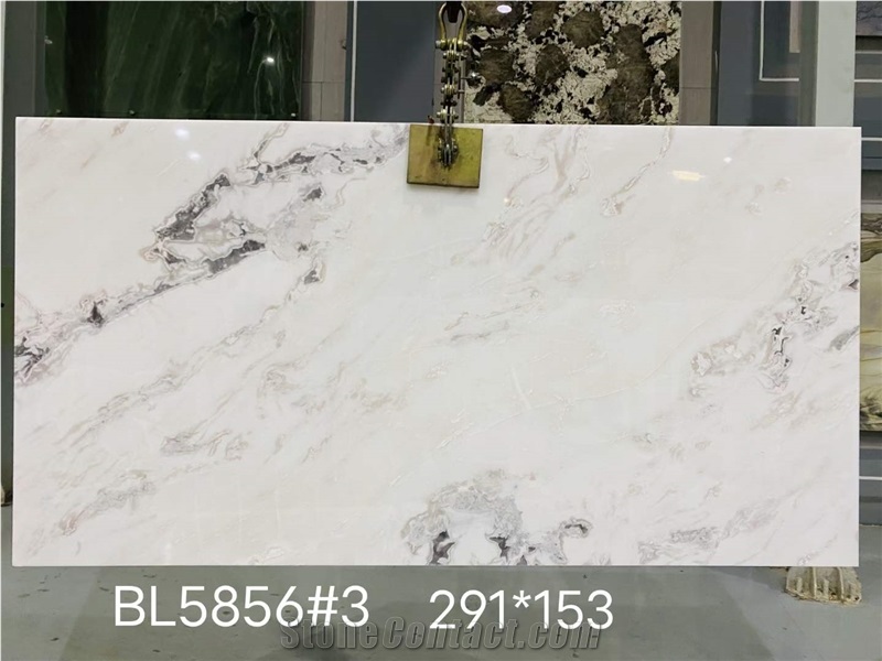 Caribbean Island Marble Slabs, Oyster White Marble