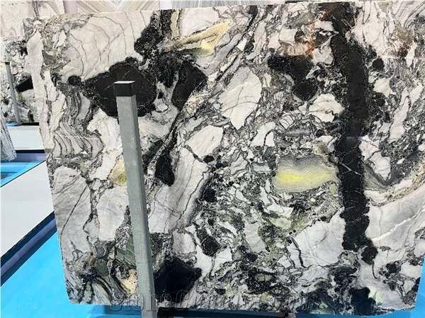 Cocolimo Marble White Beauty Green Jade Polished Slab