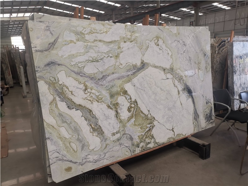 Emerald Jade Marble Slabs Green Marble For Hotel Restaurant