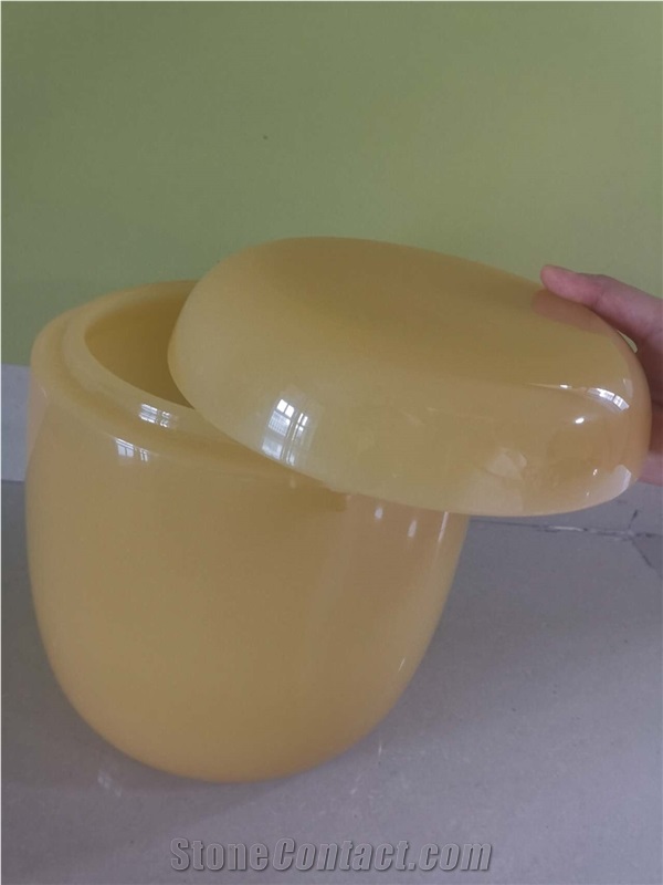 Honey Onyx Cremation Urns, Ash Urn