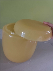 Honey Onyx Cremation Urns, Ash Urn