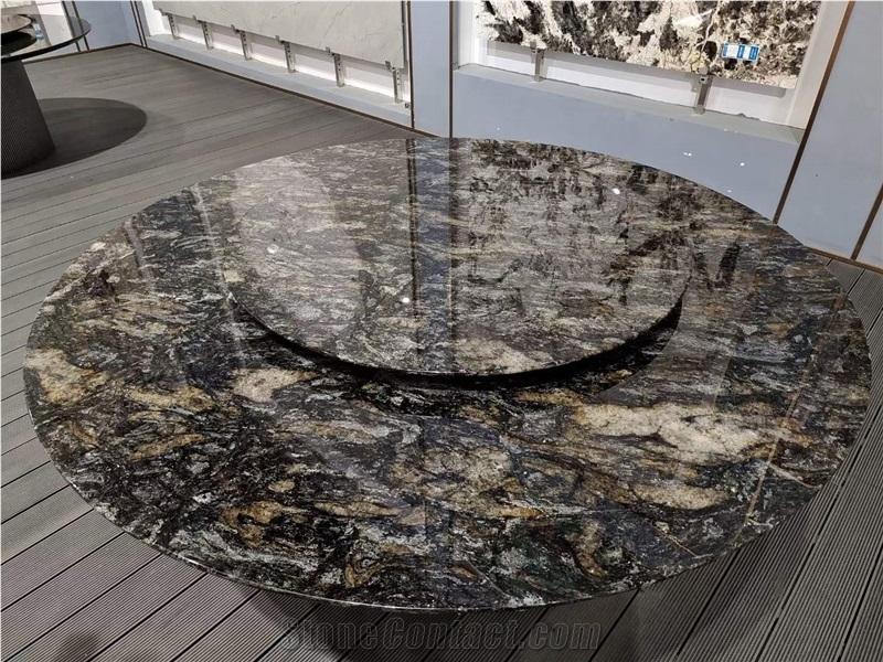 Metallic Granite Top Brown Polished Slabs