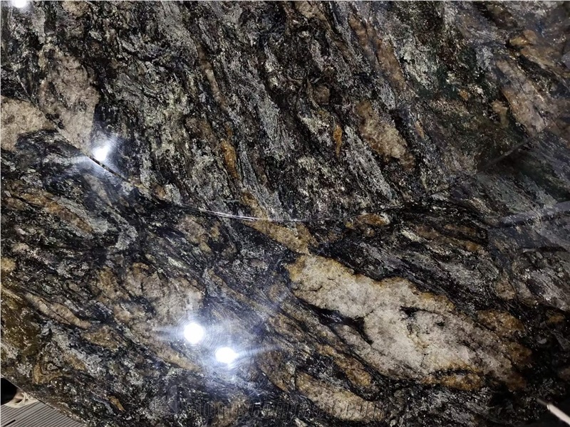 Metallic Granite Top Brown Polished Slabs