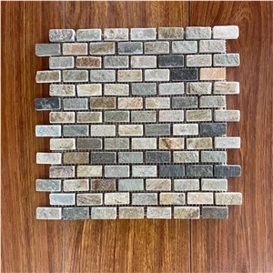 Natural Stone Mosaic Tiles Wall Mosaic Tumbled Mosaic