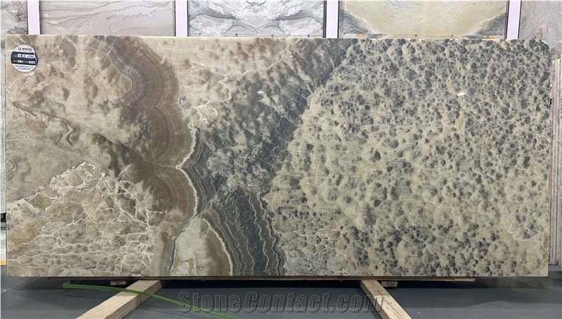 Peacock Ink Onyx Big Size Slabs