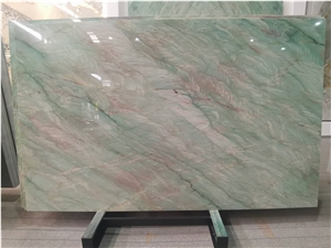 Royal Green Quartzite Slab Match Wall Panels