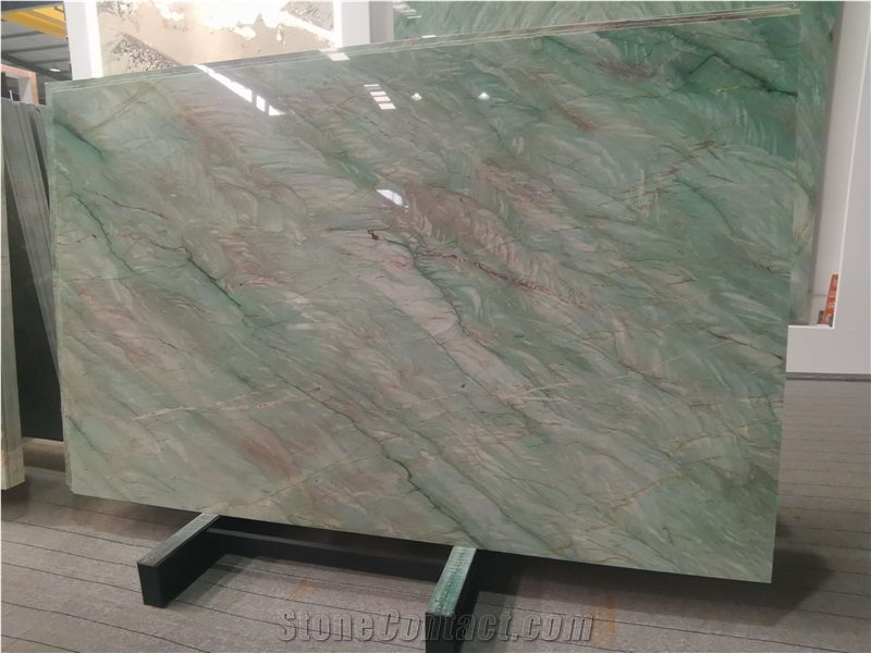 Royal Green Quartzite Slab Match Wall Panels