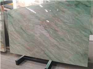Royal Green Quartzite Slab Match Wall Panels