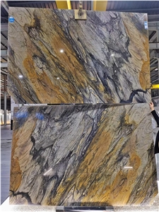 Shangri-La Brown Granite Wall Slabs Polished