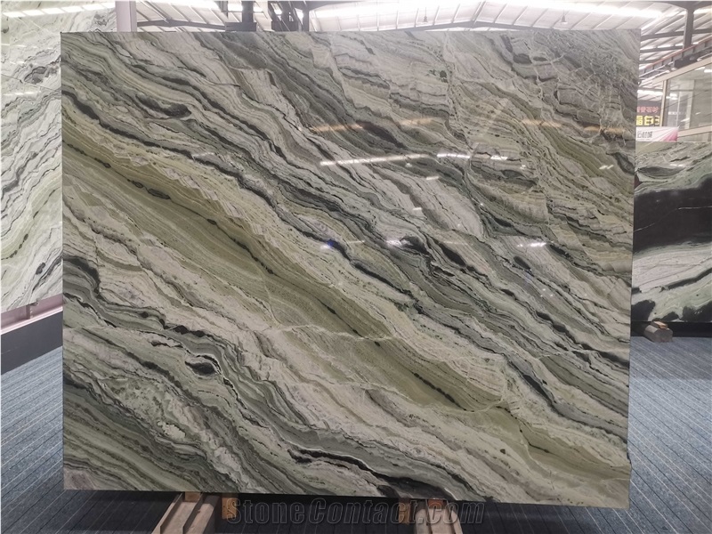 Shangri La Jade Green Marble Slabs & Wall Tiles