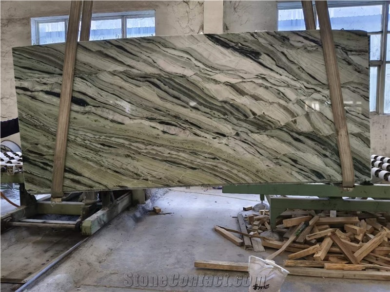Shangri La Jade Green Marble Slabs & Wall Tiles