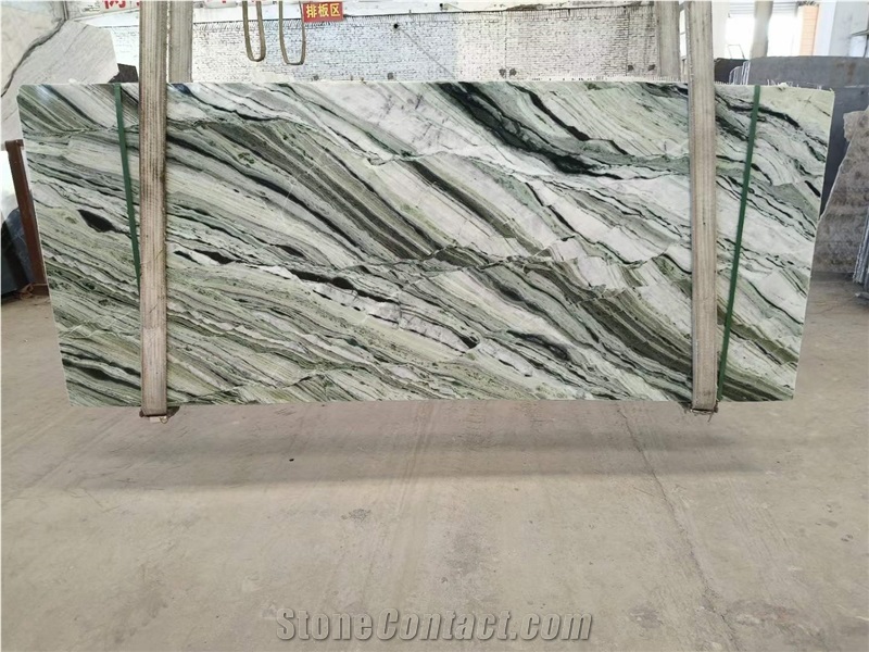 Shangri La Jade Green Marble Slabs & Wall Tiles