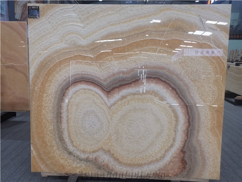 Yellow - Red Dragon Onyx Slabs Wall Panels