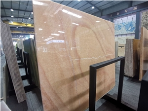 Yellow - Red Dragon Onyx Slabs Wall Panels