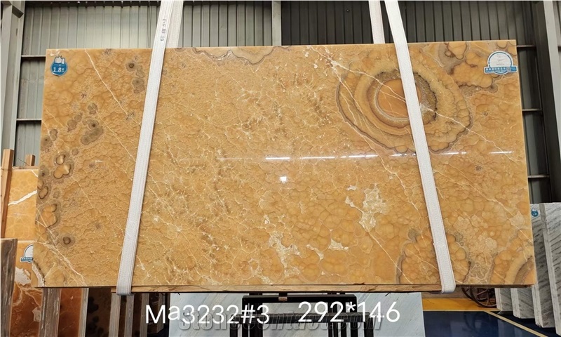 Yellow - Red Dragon Onyx Slabs Wall Panels