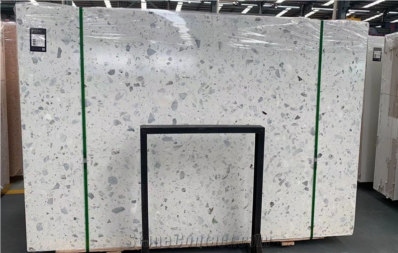 Aritificial Slabs& White Precast Terrazzo Slabs