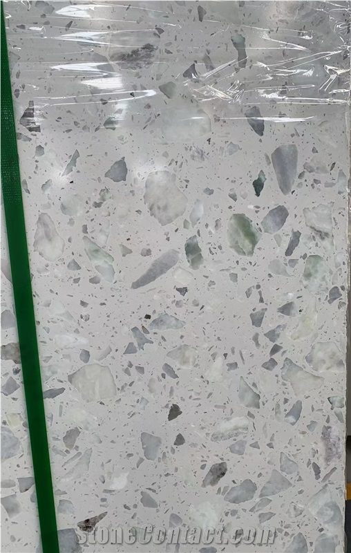 Aritificial Slabs& White Precast Terrazzo Slabs