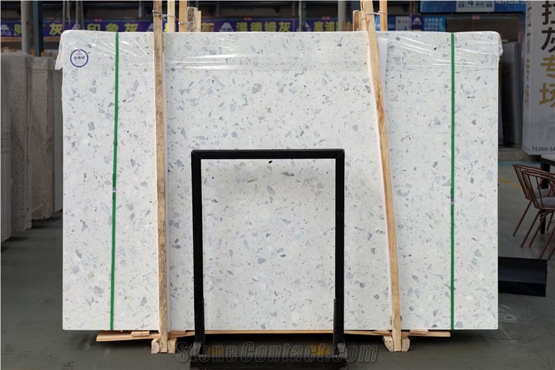 Aritificial Slabs& White Precast Terrazzo Slabs