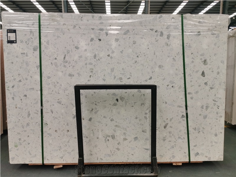 Aritificial Slabs& White Precast Terrazzo Slabs