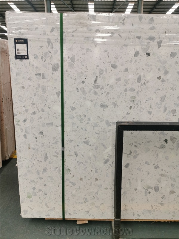 Aritificial Slabs& White Precast Terrazzo Slabs