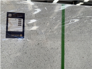 DXW225 Snow White Artificial Stone Precast Terrazzo Slabs