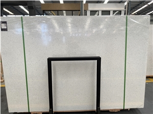 DXW225 Snow White Artificial Stone Precast Terrazzo Slabs