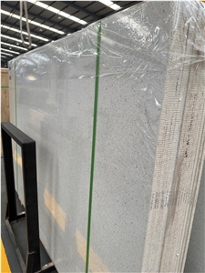 DXW225 Snow White Artificial Stone Precast Terrazzo Slabs