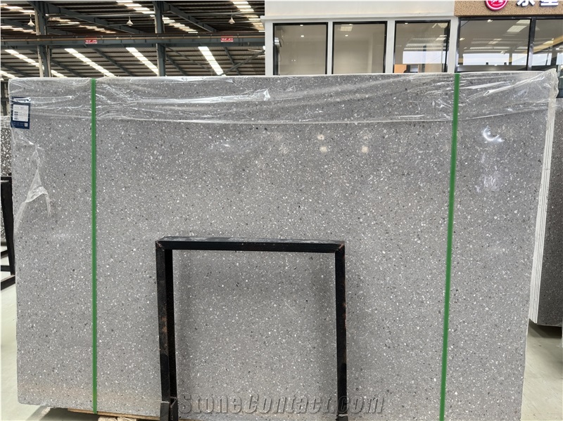 Grey Artificial Stone Inorganic Terrazzo Slabs