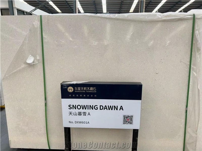 Snowing Dawn A Artificial Stone Precast Terrazzo Slabs