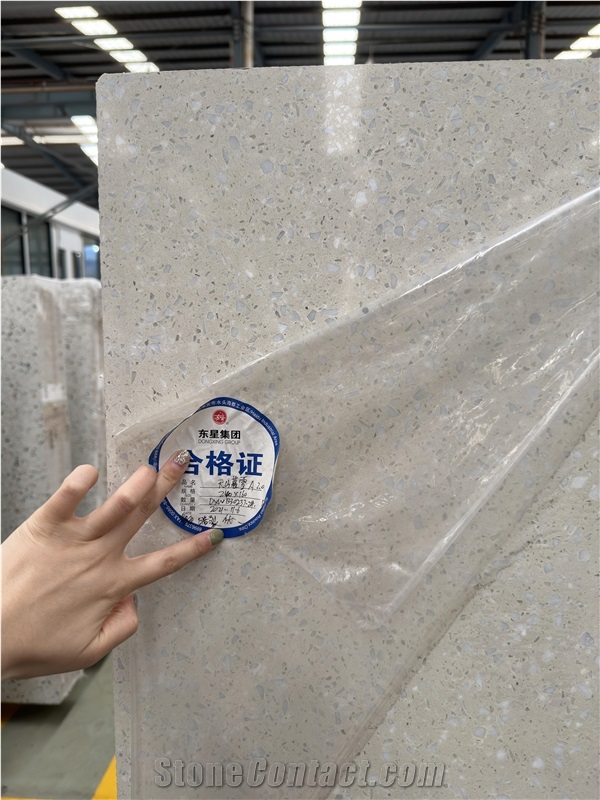 Snowing Dawn A Artificial Stone Precast Terrazzo Slabs