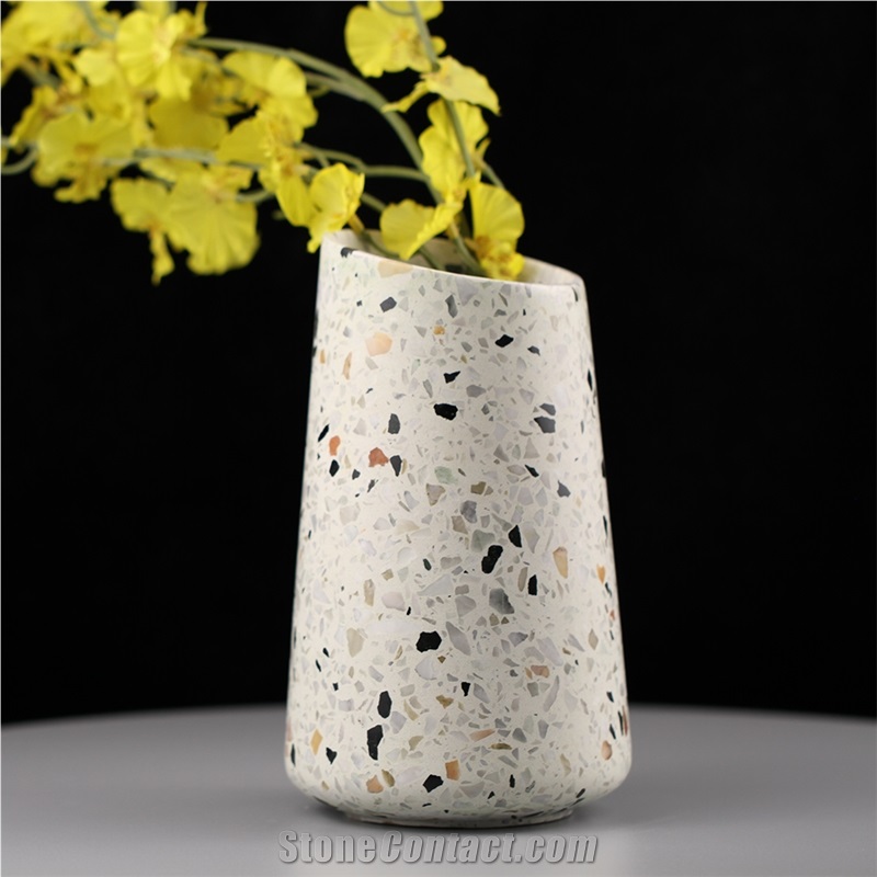 Terrazzo Decoration Home Indoor Vase For Decoration