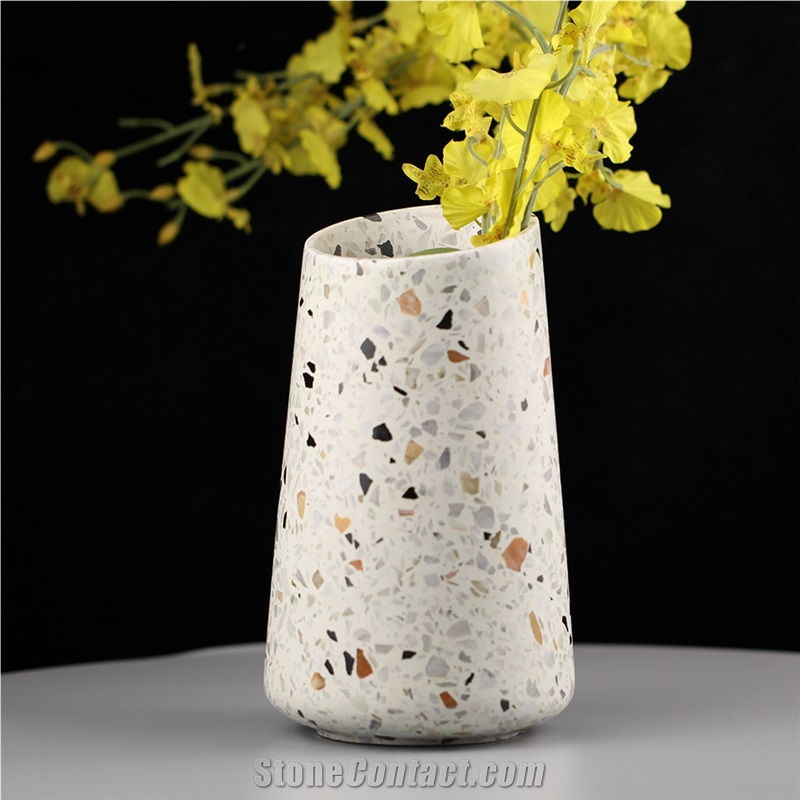 Terrazzo Decoration Home Indoor Vase For Decoration