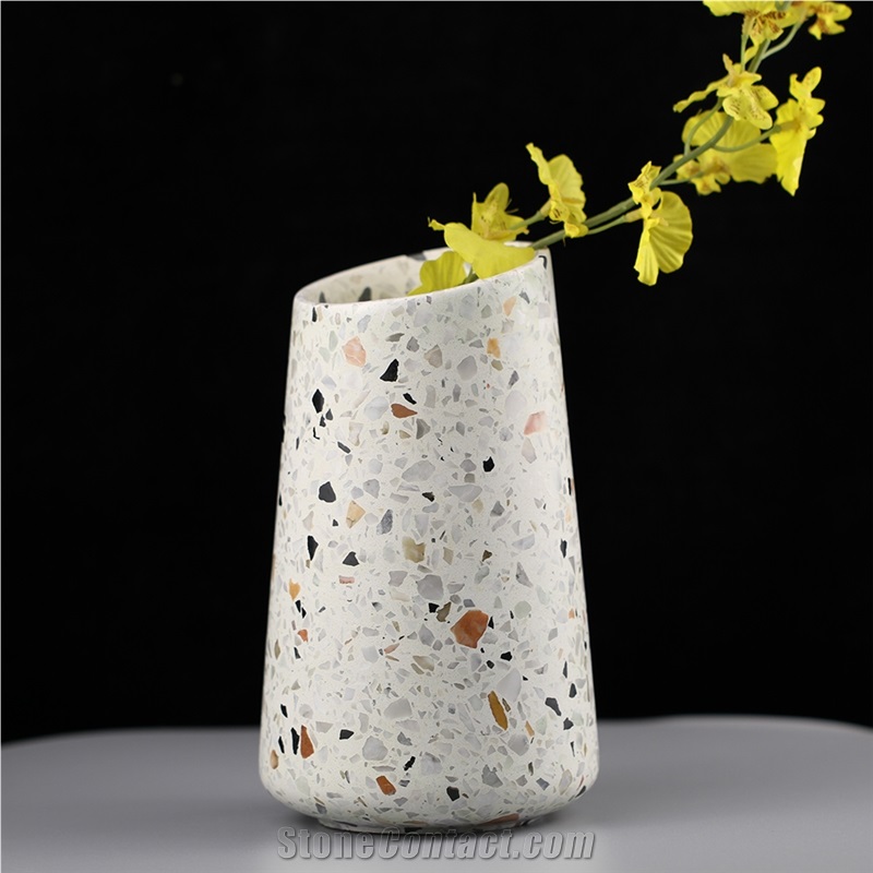 Terrazzo Decoration Home Indoor Vase For Decoration