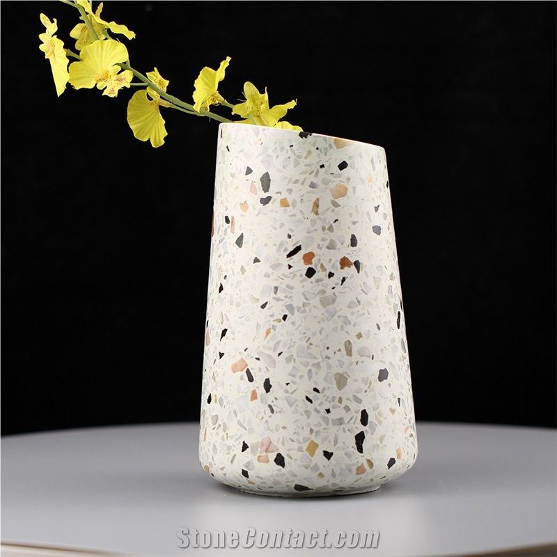 Terrazzo Decoration Home Indoor Vase For Decoration