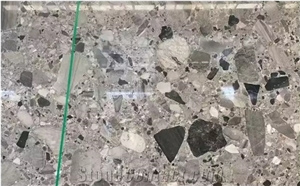 Natural Grey Conglomerate Slabs