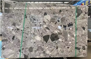 Natural Grey Conglomerate Slabs