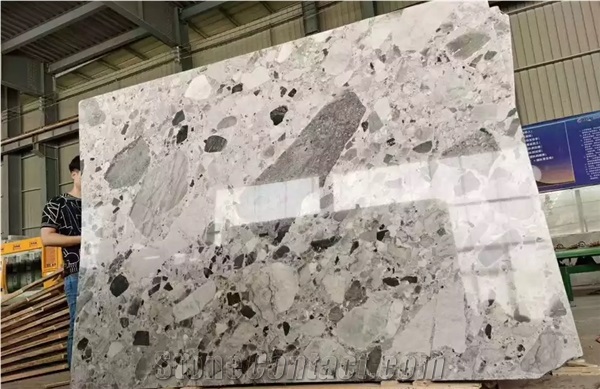 Natural Grey Conglomerate Slabs