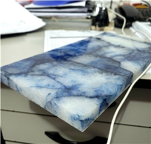 Sapphire Blue Crystal Quartzite Slabs