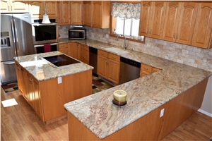 Granite Kitchen Counter Tops Pencil Round Edge