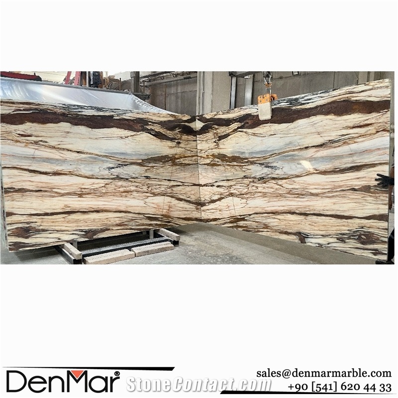 Bianca Foresta Marble-,Calacatta Copper Marble Blocks