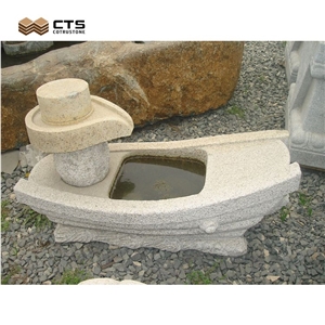 Outdoor Small Custom Garden Waterfall Fountain With Statute