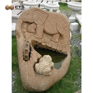 Outdoor Small Custom Garden Waterfall Fountain With Statute