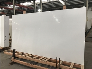 Pure White Nano Crystallized Glass Stone Slabs & Tile