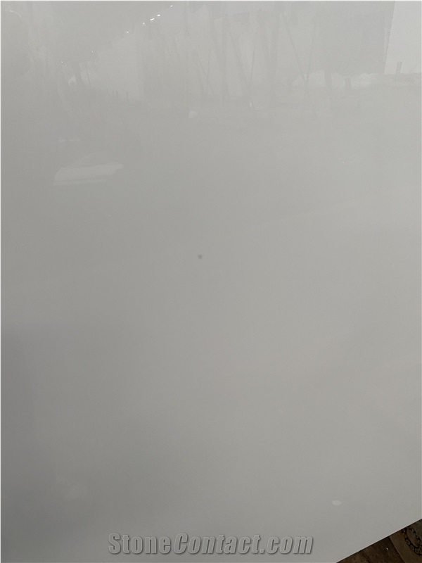 Pure White Nano Crystallized Glass Stone Slabs & Tile